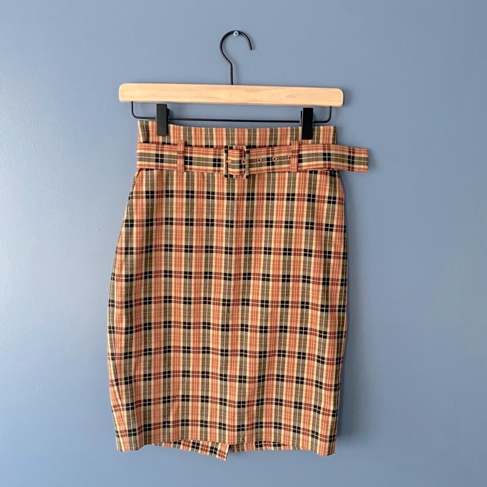 VINTAGE🍄Plaid Mini Skirt